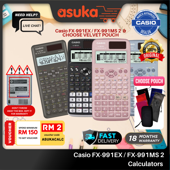 Casio Scientific Calculator FX-991EX-PK Pink