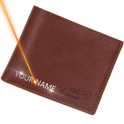 Short Men Wallets High Quality Slim Card Holder Coin Pocket Name Customized Male Wallet Brand Photo Holder New Small Men Purses