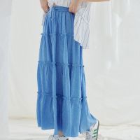 Endless Holiday Blossoming Maxi Skirt OCEAN