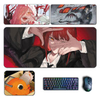 Anime Chainsaw man Large Mouse Pads Makima Power Aki Denji Mousepad Computer Laptop Gamer Pad PC Gaming Accessories Desk Mats