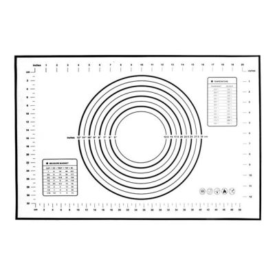 【✔In stock】 congbiwu03033736 แผ่นรองแป้งเสื่อแบบหนาซิลิโคนแบบนอนสติกถาดรองอบเค้กอบขนมแผ่นแป้งแผ่นเครื่องมือทำครัวขนาด60*40ซม.