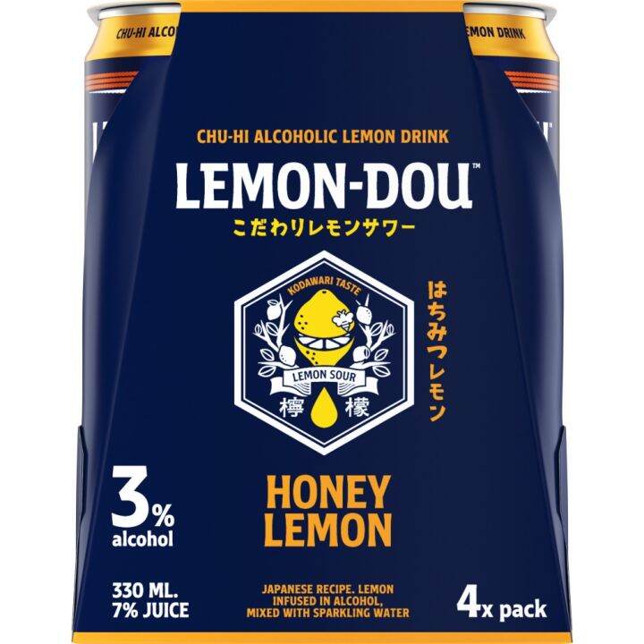 Lemon Dou Honey Lemon 330 Ml Chu Hi Pack Of 4 Cans Lazada Ph