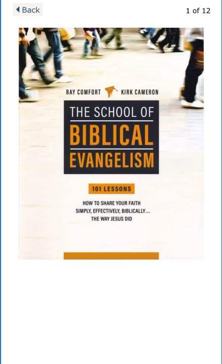 The School Of Biblical Evangelism: 101 Lessons How To Share Your Faith ...