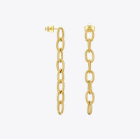 ENFASHION Twist Long Drop Earrings For Women Gold Color Stainless Steel Link Chain Earings Fashion Jewelry 2020 Kolczyki E201160