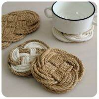 【CW】 Dinning Table Mats Boho Hemp RopeTable Placmat Cotton Pastoral Coasters for Kichen Accessories