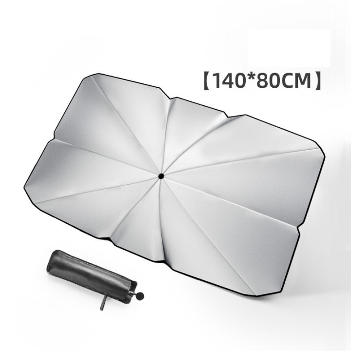 bokali-ที่บังลมรถพับได้ร่มกันแดดแผ่นกันยูวีรถยนต์ที่ของเล่นเด็กบาจาบังหมวกอาบแดดพร้อมกระเป๋าเก็บของขนาดเล็ก-ใหญ่140-80ซม