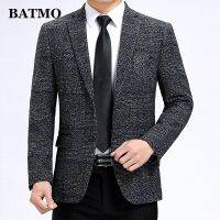 {Celebrity Menswear} Batmo 2022มาใหม่ที่มีคุณภาพสูงสมาร์ทลายสก๊อตเสื้อลำลองผู้ชายผู้ชายชุดลำลองผู้ชายแจ็คเก็ต39; S M-3XL ขนาดบวก507