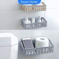 ติดผนังเอนกประสงค์ ตะกร้าวางของในห้องน้ำ รุ่นไม่ต้องเจาะ รับน้ำหนัก Shelf Bathroom Basket