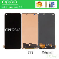 6.43 "Original AMOLED สำหรับ OPPO Reno7 Z 5G CPH2343จอแสดงผล LCD Touch Screen Digitizer Assembly สำหรับ Reno 7Z LCD เปลี่ยน