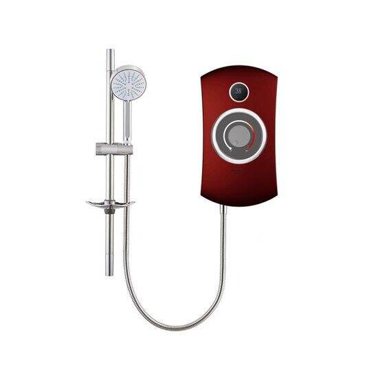 Englefield Digital Electric Shower 4.5kW Orbis X Plus Red Velvet