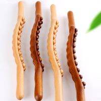 8/20 Beads Rolling Pin Universal Back Needle Massage Tendons Beech Wood Scraping Stick Point Treatment Guasha Relax Therapy Tool