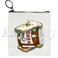 ☎✢✌ Nutella Cute Cartoon Cartoon Printed Canvas Bag Design Canvas Simple and Fashionable Storage Bag