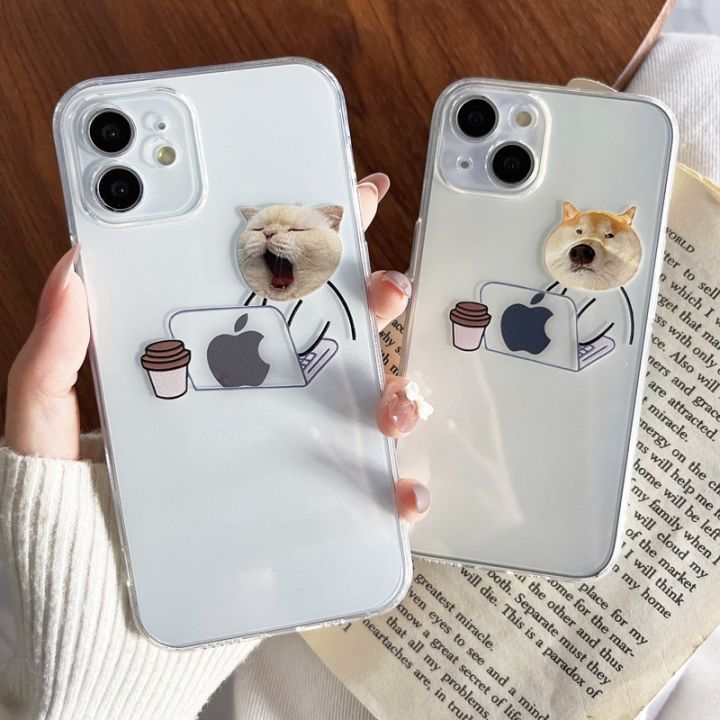 cc-capa-de-telefone-transparente-para-gatos-e-c-es-engra-ados-capa-silicone-macia-fina-iphone-14-13-12-max-mini-xr-xs-x-14plus