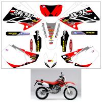 △ Free customized motorcycle 3M Graphics Stickers Decals Backgrounds kits For Honda XR250 XR250R 2003 2004 2005 XR 250 XR250 R