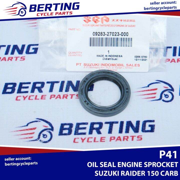 SGP OIL SEAL ENGINE SPROCKET Suzuki Raider 150 Carb Genuine 0928327023