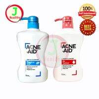 Acne-Aid   ขวด 500 ml สีฟ้าสีแดง  แอคเน่-เอด ลิควิด คลีนเซอร์ สีฟ้าสีแดง (1 ขวด 500 มล.)