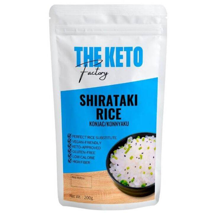 The Keto Factory Shirataki Rice 200g Konjac/Konnyaku - Keto / Low Carb ...