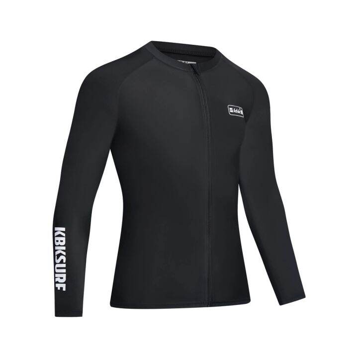 KBK Long Sleeve Rushguard SwimSuit Fit Compression Rash Guard Gym