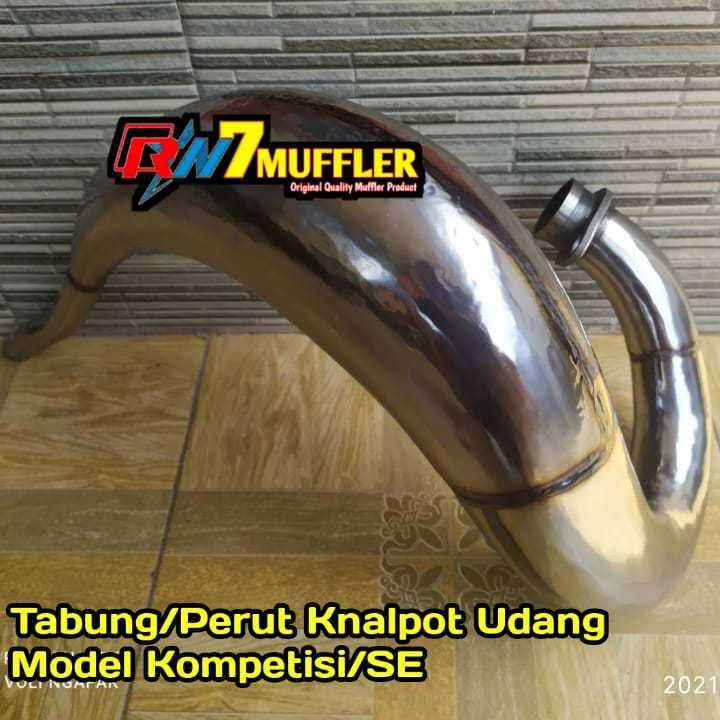 Tabung knalpot udang trail ninja,udang rx king,udang fizr,udang satria 2tak model kompetisi/SE
