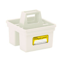 Penco Storage Caddy Small White / กล่องจัดระเบียบสิ่งของแบบมีหูหิ้ว ขนาดเล็ก สีขาว แบรนด์ Penco จากประเทศญี่ปุ่น (HEB035-WH)