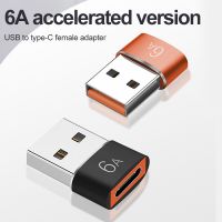 [HOT TALQQQWWEGE 583] 6A Type C ถึง USB 3.0 OTG Adapter USB C หญิง USB ชาย Converter สำหรับ MacBook Samsung S20 Oneplus Huawei USBC OTG Connector