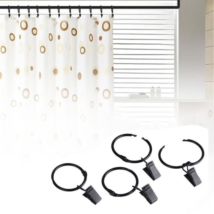 metal-curtain-rods-openable-curtain-rings-clips-heavy-duty-rustproof-vintage-decorative-drapery-eyelet-curtain-rod-hangers-rings