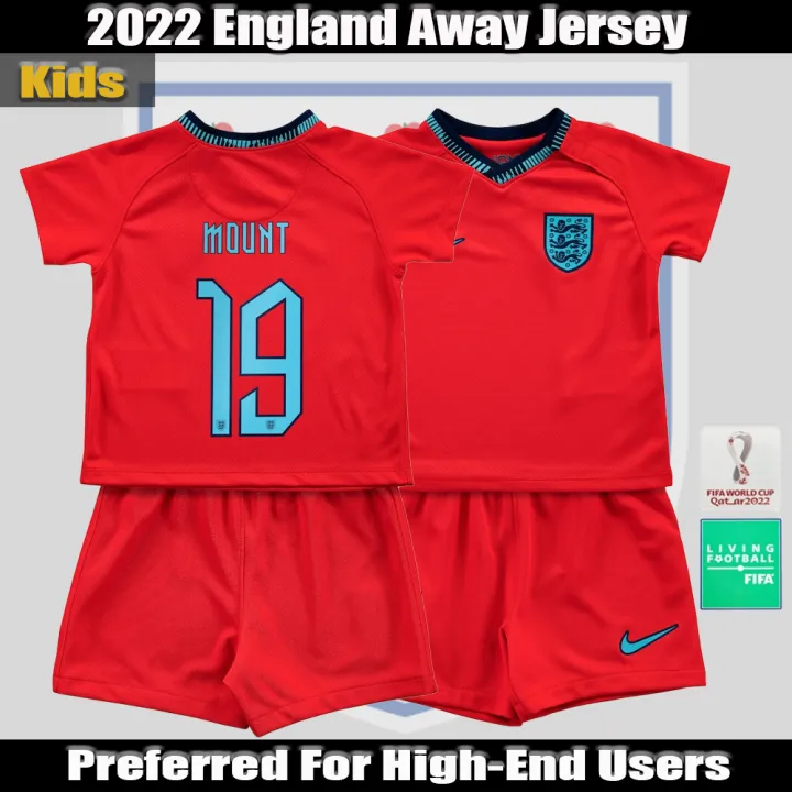 England Jersey Away 2022 World Cup For Kids 213 Years Football Shirt