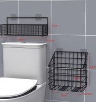 Original High-end Bathroom storage rack wall-mounted toilet top storage rack bathroom toilet sink no punching storage artifact