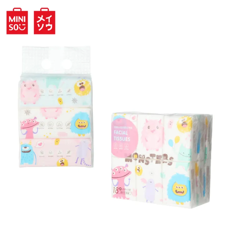 MINISO Monster Paradise Scented Facial Tissues Lazada PH