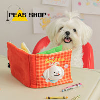 Dog Treat Puzzle Book, Treat Dispensing Dog Toy, Crinkle Plush Dog Toys With 6 Pages Of Snuffle Mats And 1 Latex Squeaky Ball Toy,ของขวัญวันเกิดสำหรับลูกสุนัขสุนัขสุนัขขนาดเล็กและขนาดกลาง