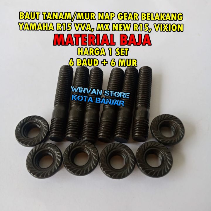 BAUT TANAM GIR MUR NAP GEAR BELAKANG YAMAHA R15 VVA MX NEW R15 VIXION