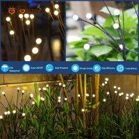 New Style 6/8/10 Head Courtyard Garden Floor Lamp/ LED Swing Decorative Landscape Light/ Upgraded Square Solar Firefly Lawn Lamp