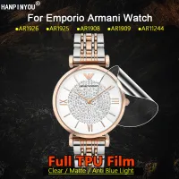 สำหรับ Emporio นาฬิกาอาร์มานี AR1926 AR1925 AR1909 AR11244 AR1961ใส/ด้าน/ป้องกันแสงสีฟ้า TPU Hydrogel แบบนิ่มอุปกรณ์ป้องกันจอฟิล์มไม่ได้เป็นกระจก