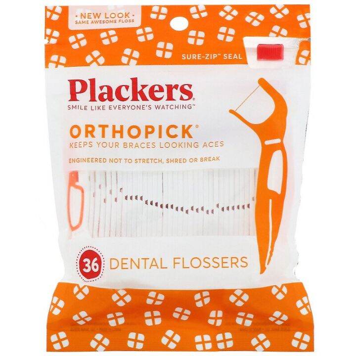 Plackers Orthopick Dental Floss Picks for Braces 36 Count Lazada