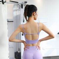 [COD] underwear womens outerwear sweat-absorbing training running shockproof anti-sagging fitness bra beautiful back suspenders yoga vest