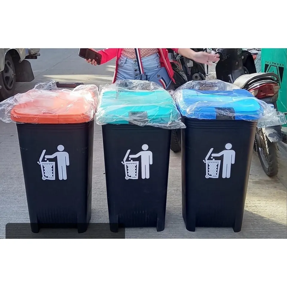 TRASH BIN 80L Orocan trash Can with Wheels and lock 80L Basurahan Garbage  Bin/basurahan/basket