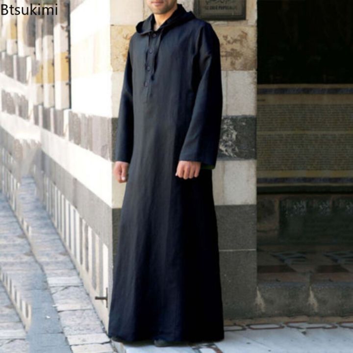 เสื้อผ้าผู้ชายแฟชั่นมุสลิมชุดแขนยาวของแท้เสื้อผ้ามีฮู้ดดูไบตะวันออกกลางผู้ชาย-s-5xl-ซาอุดิอาระเบีย