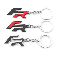 Car Metal FR Logo Keychain Keyring Key Ring Holder for Seat Leon Ateca Arona Ibiza Altea Cupra Formula Car Styling Pendant