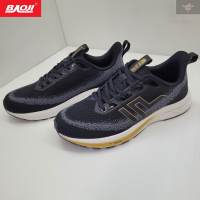 BAOJI ของแท้ 100% รองเท้าผ้าใบชาย รองเท้าออกกำลังกาย รุ่น BJM779 สีดำ SIZE 41-45