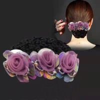 Korean style tulle simple flower hair clip head flower exquisite hair accessories