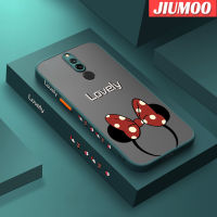 เคส JIUMOO สำหรับ Xiaomi Redmi 8 8A 8A Pro,เคสการ์ตูนแถบคาดศีรษะน่ารักบางมีน้ำค้างแข็งโปร่งใสแข็งขอบสี่เหลี่ยมกันกระแทกลวดลายปลอกซิลิโคนคลุมทั้งหมดเคสนิ่มป้องกัน