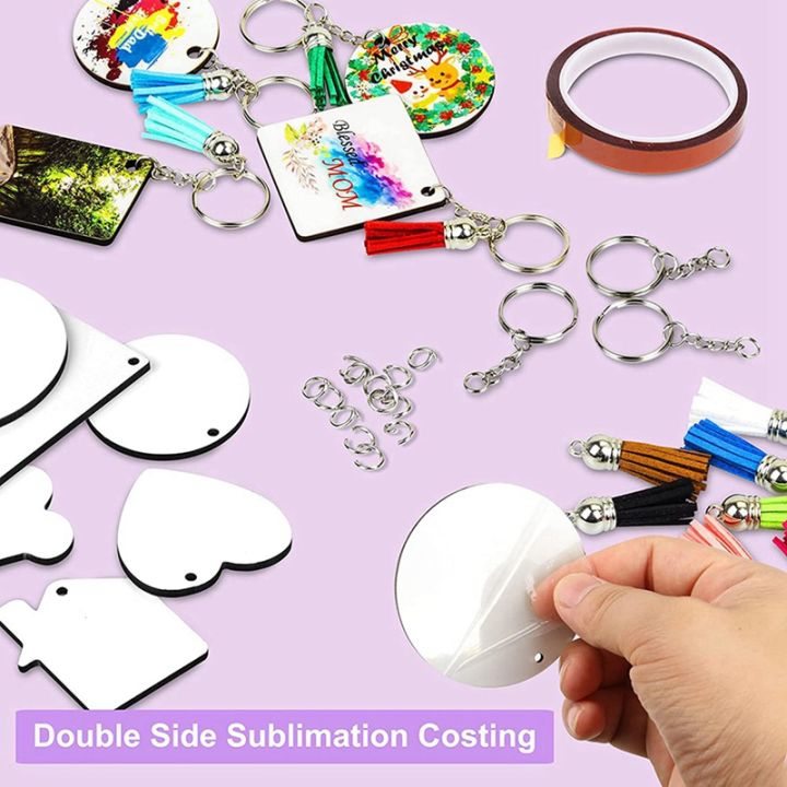 362-pieces-of-sublimation-blank-8-shapes-sublimation-blank-sets-tassel-keychain-ring-suitable-for-diy-craftsmanship