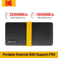 Kodak Portable SSD 1TB 2TB USB 3.1 Type-C ไดรฟ์ภายนอกฮาร์ดดิสก์512GB Solid State Drive สำหรับ PS4 PS5แล็ปท็อปเดสก์ท็อป PC