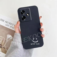 คลังสินค้าพร้อมเคสโทรศัพท์ C53 Realme C55 NFC เคสนิ่มบางสีทึบหน้ายิ้มฝาหลังกันกระแทก