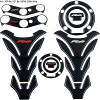 ▲⊕♣ R6 Sticker 3D Carbon Look Motorcycle Tank Pad Protector Stickers Case for Yamaha YZF600 YZF-R6 R6S Tankpad Decals