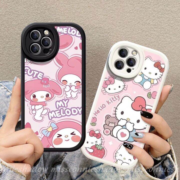 เคสโทรศัพท์มือถือ-แบบนิ่ม-ลายการ์ตูนคิตตี้-กันกระแทก-สําหรับ-iphone-7-6-8-12-13-14-x-xr-6s-2020-xs