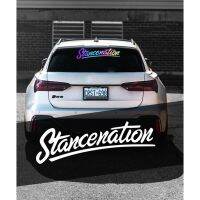 Stancenation กระจกสติ๊กเกอร์ติดกระจกหน้าหน้าสำหรับฮอนด้ากระจกบังลมท้ายส่วนบุคคลดีคอลตกแต่ง