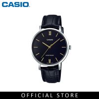 Casio General LTP-VT01L-1B Black Leather Band Women Watch