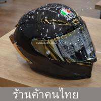 หมวกกันน็อคเพียวคาร์บอน น้ำหนักเบาแต่งโทนสีทอง agv Pista gpr งาน1:1หมวกรอสซี่ 46 หมวกกันน็อคเต็มใบ สีดำสำหรับรถบิ๊กไบค์ หมวกกันน็อคสวยๆเท่ๆร