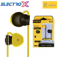 หูฟังเรียวมี Realme R66 Stereo Earphone ของแท้ เสียงดี ช่องเสียบแบบ 3.5 mm Jack ใหม่ล่าสุดจากเรียวมี BY ELECTRO X STORE